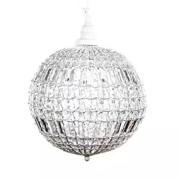 Шаровая лампа CRISTAL белый с кристаллами шаровая лампа подвесной светильник шар Grafelstein
