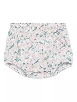 Шаровары с цветочным принтом Bonpoint, белый