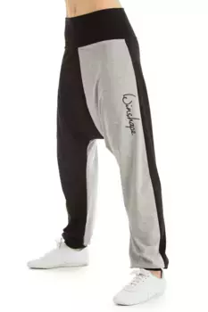 Шаровары Winshape "Штаны-шаровары УНИСЕКС "Инь и Ян" WH9", танцевальный стиль, серый