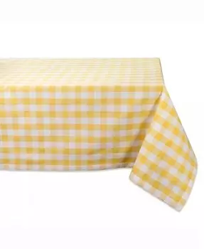 Шашки Скатерть 52 x 52 дюйма Design Imports, желтый