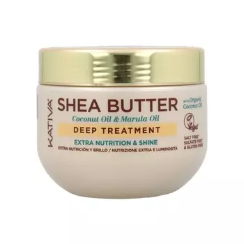 Shea Butter Coconut Marula Oil Deep Treatment 300 Ml Kativa