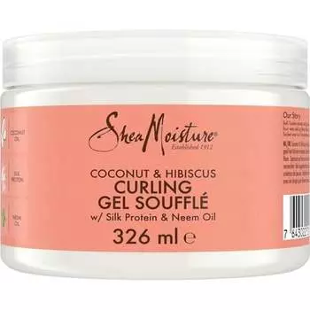 Shea Moisture Гель-суфле для завивки кокоса и гибискуса для густых вьющихся волос 326мл