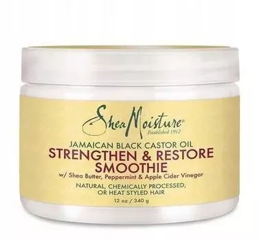 Shea Moisture, Ямайский черный касторовый смузи для укрепления и восстановления, 340 г