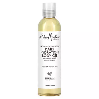 SheaMoisture, 100% кокосовое масло первого отжима, масло для тела для ежедневного увлажнения, 8 жидких унций (237 мл)