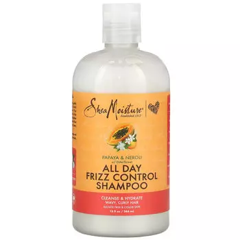 SheaMoisture, шампунь против пушения волос в течение всего дня, папайя, нероли и цветки бузины, 384 мл (13 жидк. унций)