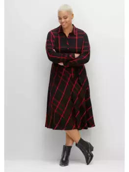 Sheego by Joe Browns платье-блузка "Большие размеры" с широкой юбкой, цвет Karo