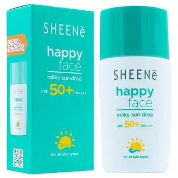 Sheene Happy Face Milky Sun Drop SPF50+ PA++++ 30мл, White
