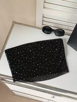 SHEIN EZwear - черный женский топ из сетки, черный цвет