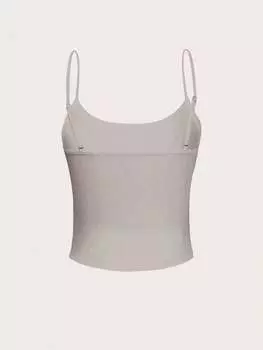 SHEIN ICON однобортный топ, узор с надписью, серый