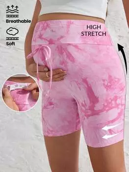 SHEIN леггинсы для беременных, розовый