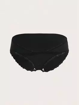 SHEIN нижнее белье для беременных, однотонное, кружево, плетение, черный цвет
