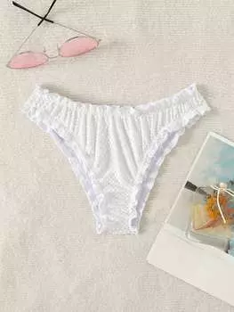 SHEIN Swim Mod однотонное женское бикини с простой отделкой для летнего отдыха, многоцветный