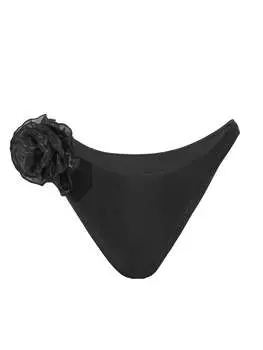 SHEIN Swim женский однотонный треугольный низ бикини с 3D-цветочным декором, многоцветный