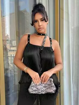 SHEIN SXY Кружевные бретели однотонный сексуальный бюстгальтер трапециевидной формы для лета, черный цвет