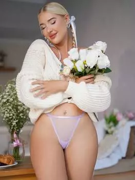 SHEIN Женские трусики-стринги, в горошек, прозрачная ткань, пастельно-фиолетовый