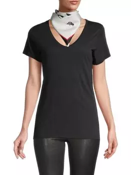 Шелковая бандана Круэллы rag & bone, белый