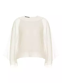 Шелковая блузка Alberta Ferretti, белый