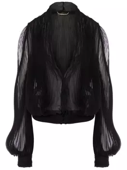 Шелковая блузка Alberta Ferretti, черный