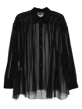 Шелковая блузка Alberta Ferretti, черный