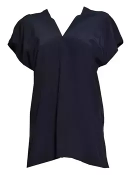 Шелковая блузка ASPESI, синий