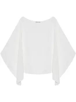 Шелковая блузка Balmain, белый