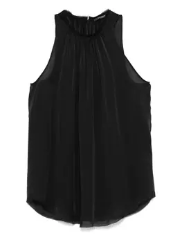 Шелковая блузка Balmain, черный