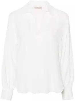 Шелковая блузка Benjamin Blanca Vita, белый