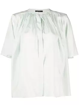 Шелковая блузка Bristow со складками JOSEPH, зеленый