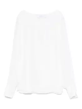 Шелковая блузка DE SANTIS, белый