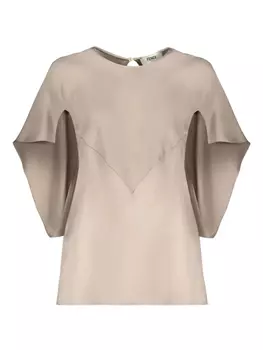 Шелковая блузка FENDI, нейтральный