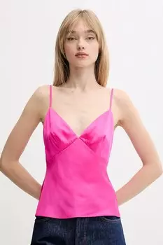 Шелковая блузка From Future, розовый