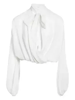 Шелковая блузка Giambattista Valli, белый