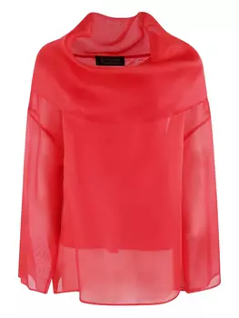 Шелковая блузка Gianluca Capannolo, красный