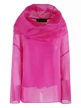 Шелковая блузка Gianluca Capannolo, розовый