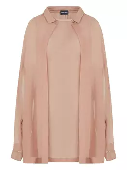 Шелковая блузка Giorgio Armani, розовый