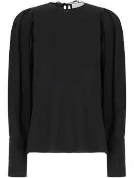 Шелковая блузка Эрика Каваллини Erika Cavallini, черный