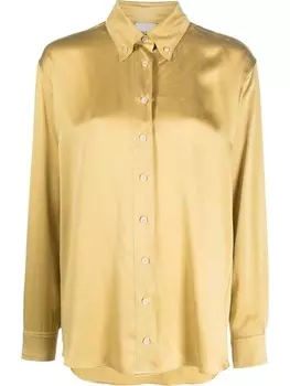 Шелковая блузка на пуговицах Alysi, желтый