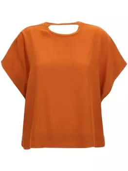 Шелковая блузка Nude, оранжевый