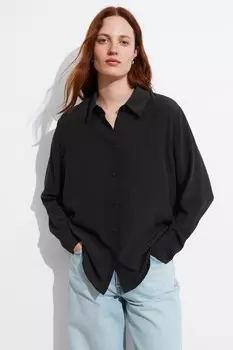 Шелковая блузка & Other Stories, черный