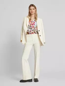 Шелковая блузка прямого кроя с воротником-туникой Herzensangelegenheit, фуксия