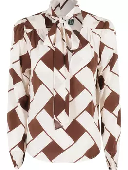 Шелковая блузка Rixo, нейтральный