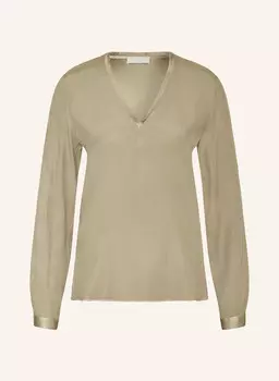 Шелковая блузка-рубашка adda ANTONELLI firenze, светло-зеленый