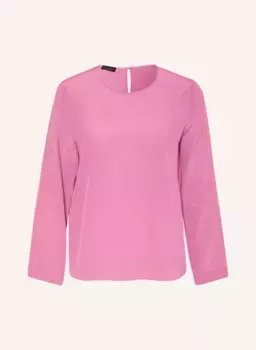 Шелковая блузка-рубашка Emporio Armani, розовый