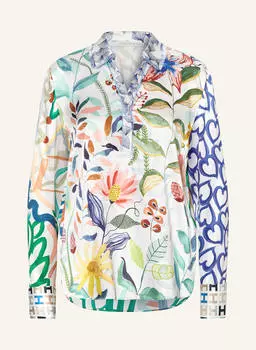 Шелковая блузка рубашка Herzen'S Angelegenheit, мультиколор