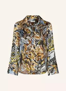 Шелковая блузка-рубашка Janet Dea Kudibal, коричневый