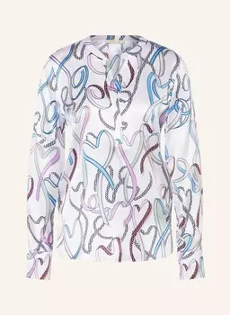 Шелковая блузка-рубашка Lilienfels, белый