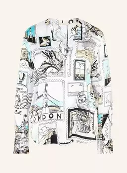 Шелковая блузка-рубашка Lilienfels, белый