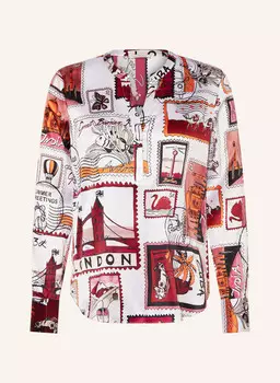 Шелковая блузка-рубашка Lilienfels, серый