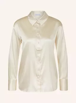 Шелковая блузка-рубашка MRS & HUGS, бежевый