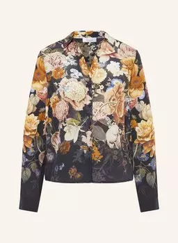 Шелковая блузка-рубашка Princess GOES HOLLYWOOD, темно-серый/темно-желтый/светло-красный